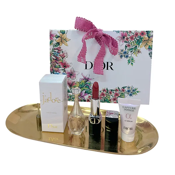 Set Nước Hoa Dior J'adore EDP 5ml + Son Dior 999 + Serum Dior Capture Totale 5ml + Túi Giấy - Nước hoa - Vua Hàng Hiệu