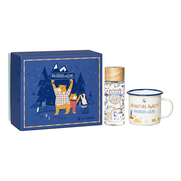 Set Nước Hoa Nam + Cốc El Ganso Like Father Like Son EDT Gift Set 2 Món - Nước hoa - Vua Hàng Hiệu