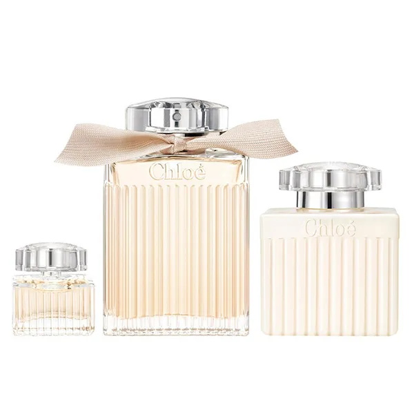 Set Nước Hoa Nữ Chloé Eau De Parfum 3 Món ( EDP 100ml + Mini EDP 5ml + Body Lotion 100ml) - Nước hoa - Vua Hàng Hiệu