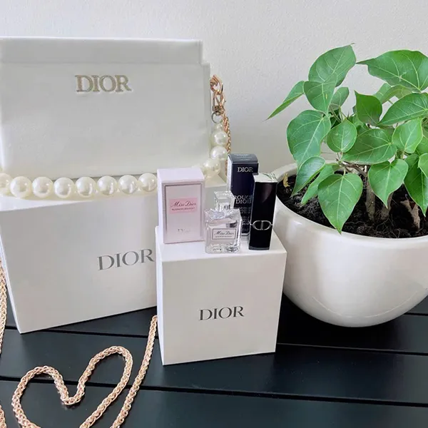 Set Nước Hoa Nữ Dior Miss Dior Blooming Bouquet Limited Edition Gift Set 3 Món (Son Dior 777 Mini + EDT 5ml + Túi) - Nước hoa - Vua Hàng Hiệu