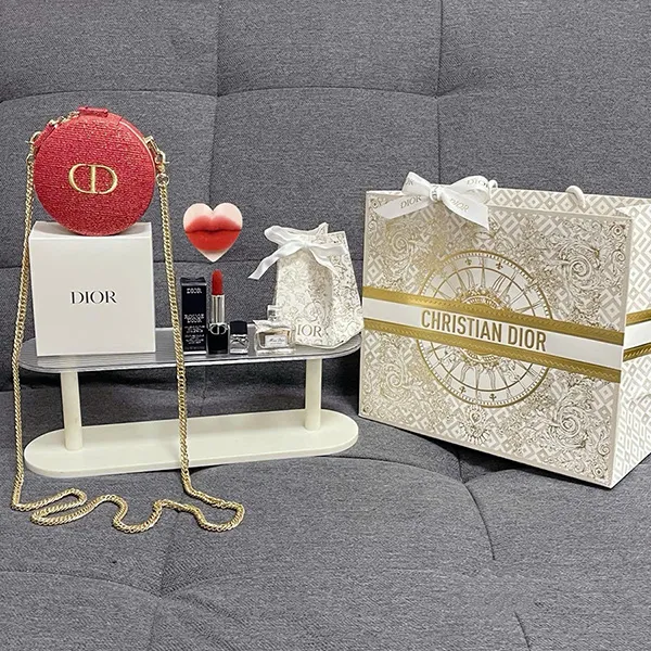Set Nước Hoa Nữ Dior Miss Dior Parfum Và Son Dior Rouge Velvet Màu 999 Màu Đỏ Tươi Mini - Nước hoa - Vua Hàng Hiệu
