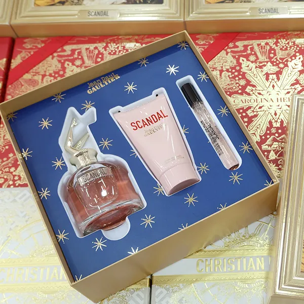 Set Nước Hoa Nữ Jean Paul Gaultier Scandal For Women EDP 80ml + 10ml Và Dưỡng Thể Scandal Perfumed 75ml