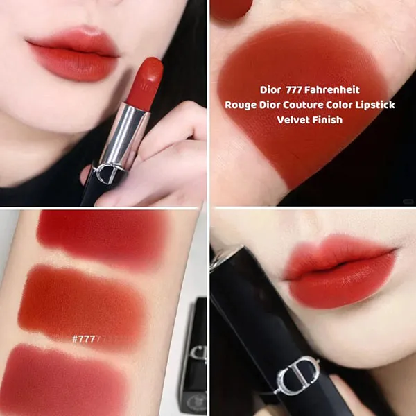 Set Son Dior 777 Fahrenheit Makeup Collection 4 Món - Son Môi - Vua Hàng Hiệu