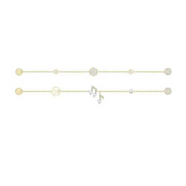 Set Vòng Đeo Tay Nữ Swarovski Crystal Remix Collection Strand Gold-Tone Plated 5512434 Màu Vàng