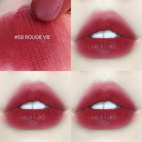 Son Chanel Rouge Allure Velvet 58 Rouge Vie Màu Đỏ Mận Mini 1g