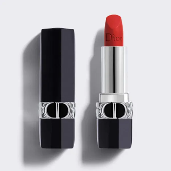 Son Dior Rouge Matte 888 Strong Red Màu Đỏ Cam (Vỏ Da Beo) 3.5g