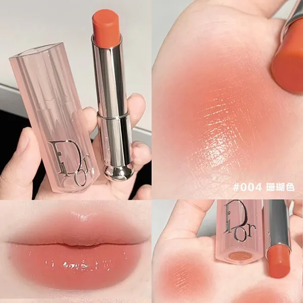 Son Dưỡng Dior Addict Lip Glow Balm 004 Coral Màu Cam San Hô