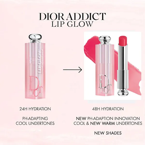 Son Dưỡng Dior Addict Lip Glow Balm 074 Jelly Màu Hồng Lạnh - Son Môi - Vua Hàng Hiệu