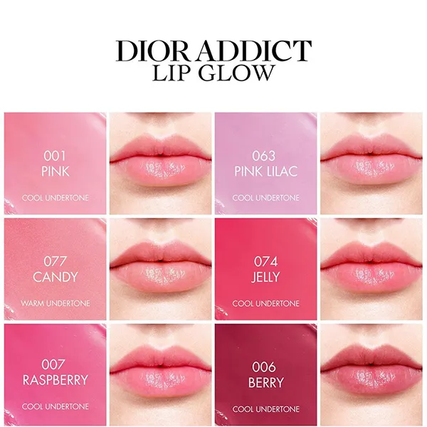 Son Dưỡng Dior Addict Lip Glow Balm 074 Jelly Màu Hồng Lạnh - Son Môi - Vua Hàng Hiệu