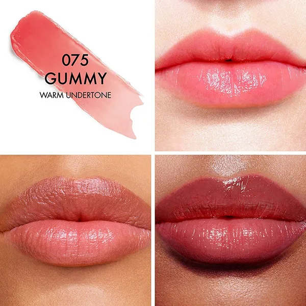 Son Dưỡng Dior Addict Lip Glow Balm 075 Gummy Màu Hồng Đào - Son Môi - Vua Hàng Hiệu