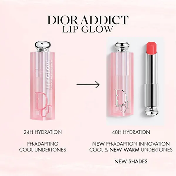 Son Dưỡng Dior Addict Lip Glow Balm 075 Gummy Màu Hồng Đào - Son Môi - Vua Hàng Hiệu