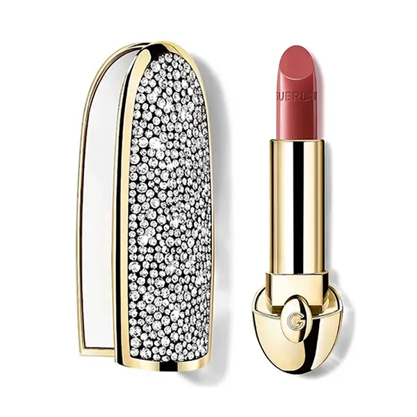 Combo Vỏ Son + Son Guerlain Rouge G Refill Satin 06 Le Rose Brun Màu Hồng Nâu - Son Môi - Vua Hàng Hiệu
