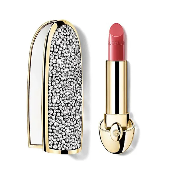 Combo Vỏ Son + Son Guerlain Rouge G Refill Satin 518 Le Rose Blush Màu Hồng Đào - Son Môi - Vua Hàng Hiệu