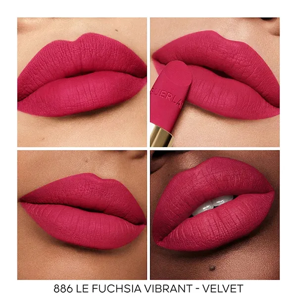 Son Guerlain Rouge G Velvet 886 Le Fuchsia Vibrant Màu Hồng