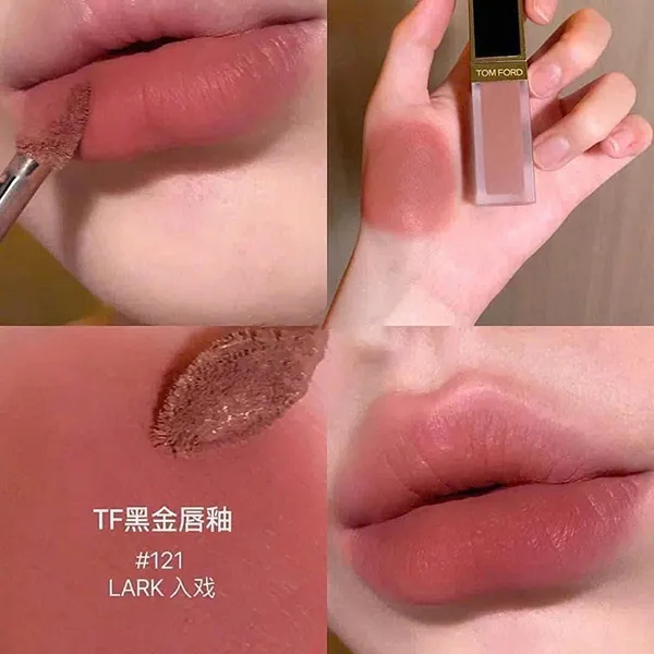 Son Kem Tom Ford Liquid Lip Luxe Matte 121 Lark Màu Hồng Đất