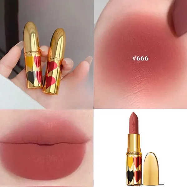 Son MAC Ximal Silky Matte Lipstick Valentine's Day Limited 666 Sweet Deal Màu Hồng Đất - Son Môi - Vua Hàng Hiệu
