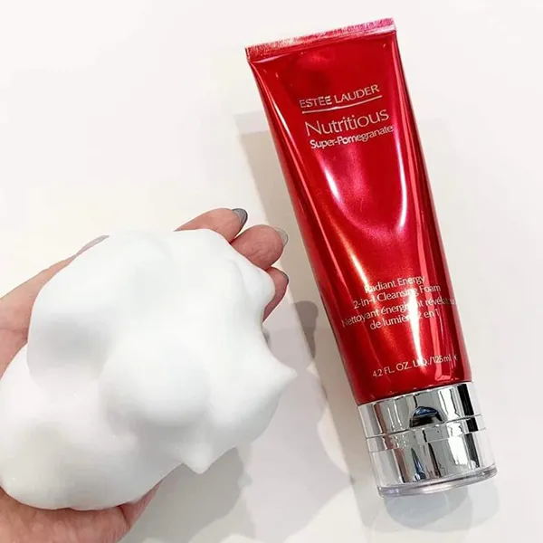 Sữa Rửa Mặt Estée Lauder Nutritious Super Pomegranate Radiant Energy 2 In 1 Cleansing Foam 125ml - Sữa Rửa Mặt - Vua Hàng Hiệu