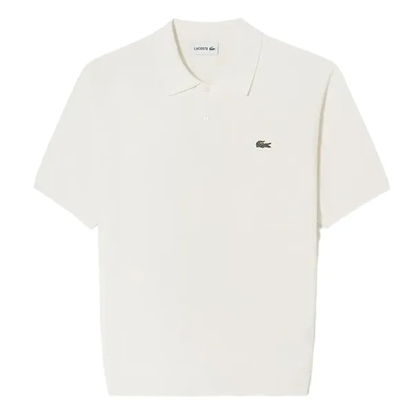 Áo Polo Nam Lacoste Men's Lecture Pique Sweater Polo PH742E XFJ Màu Kem Size 5