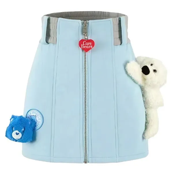 Chân Váy Nữ 13 De Marzo x Care Bears Cotton Zip Dress Dream Blue Màu Xanh Da Trời Size S