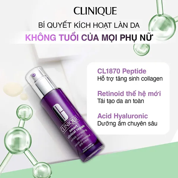 Tinh Chất Hỗ Trợ Giảm Nhăn Clinique Smart Clinical Repair Wrinkle Correcting Serum 100ml - Mỹ phẩm - Vua Hàng Hiệu