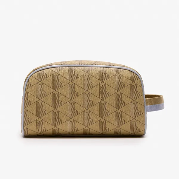 Túi Cầm Tay Nam Lacoste The Blend Toiletry Clutch Bag NH4559BG Màu Be - Túi xách - Vua Hàng Hiệu