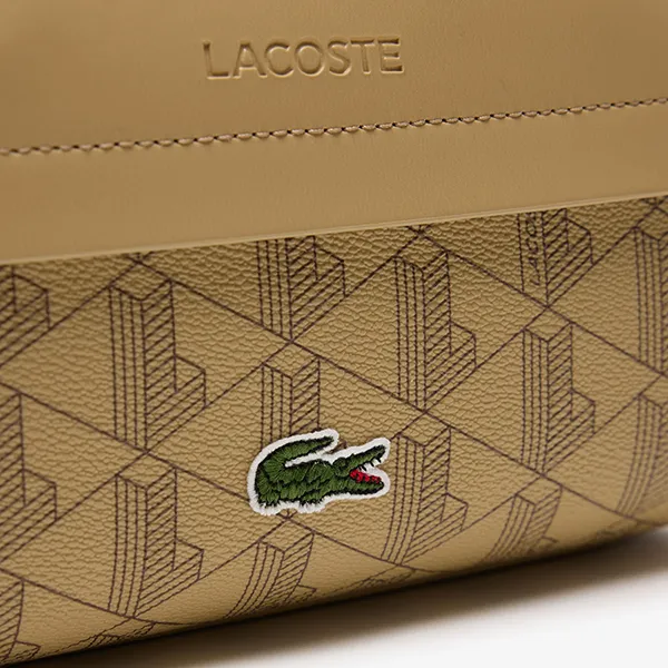 Túi Cầm Tay Nam Lacoste The Blend Toiletry Clutch Bag NH4559BG Màu Be - Túi xách - Vua Hàng Hiệu