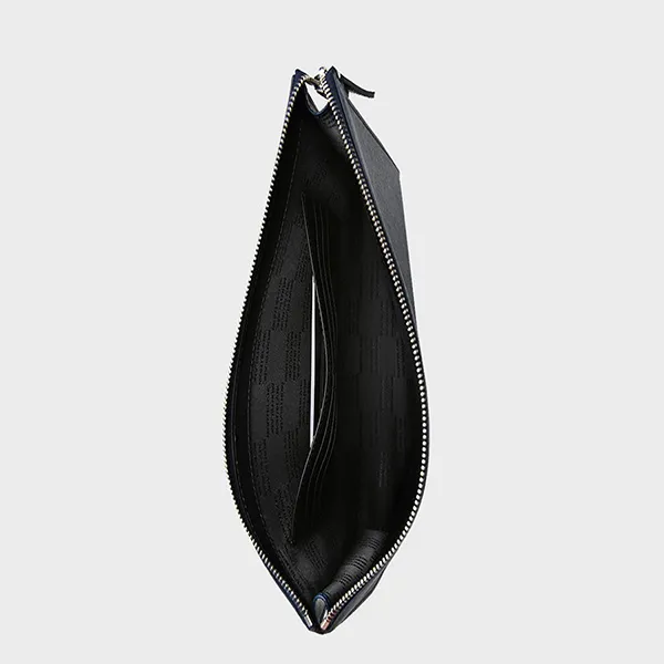 Túi Cầm Tay Nam MontbLanc Sartorial Navy Clutch Bag Pochette MB 126055 Màu Xanh Navy N-MS