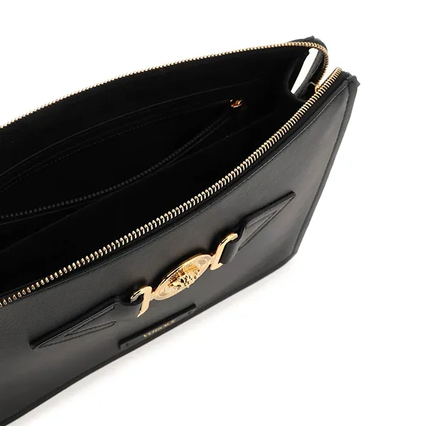 Túi Cầm Tay Nam Versace Medusa Biggie Pouch Màu Đen