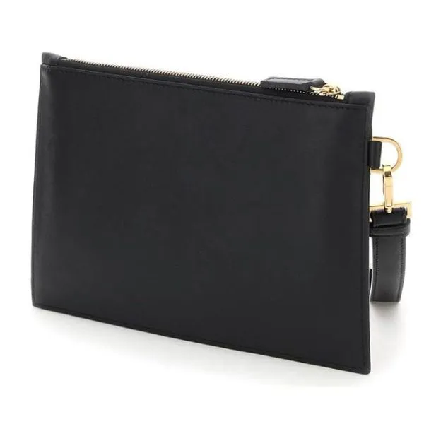 Túi Cầm Tay Unisex Versace Medusa Biggie Pouch Màu Đen