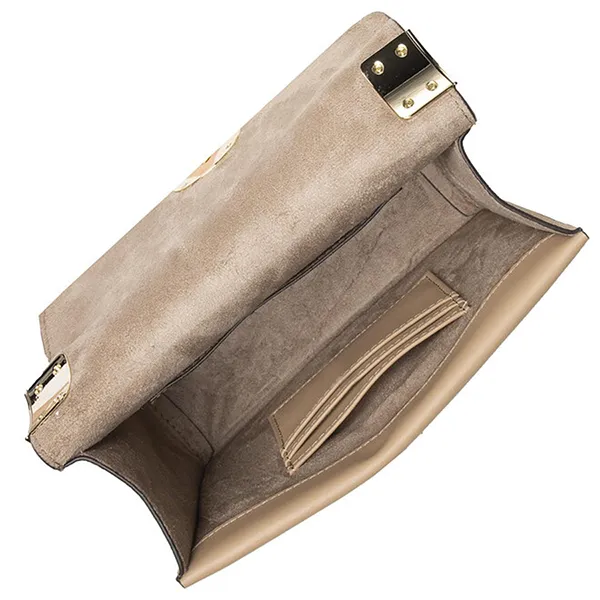 Túi Đeo Chéo Michael Kors MK Greenwich Saffiano Leather Crossbody Bag Beige 32T1LGRC5L Màu Be