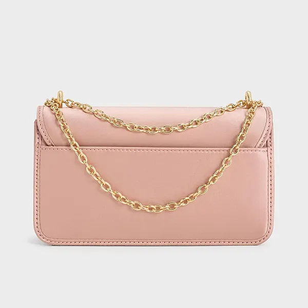Túi Đeo Chéo Nữ Charles & Keith CNK Satin Sequinned Chain Handle Mini Bag Ballerina Pink CK2-00701557-1 Màu Hồng - Túi xách - Vua Hàng Hiệu
