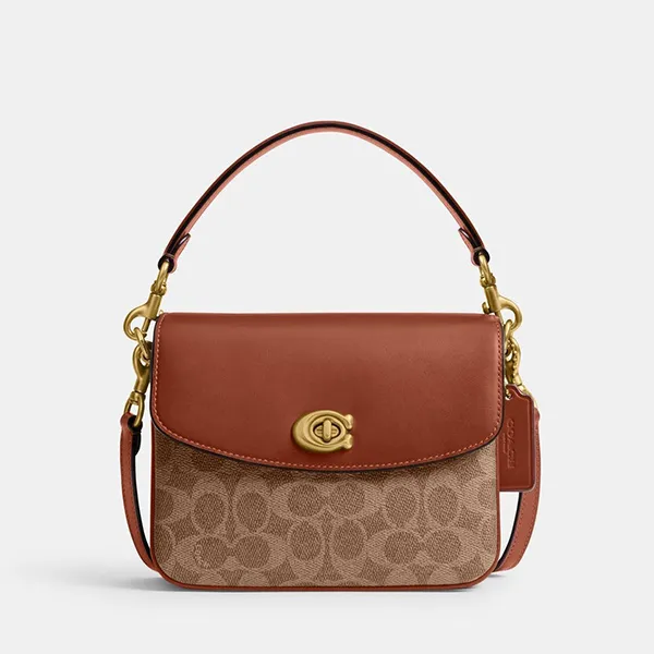 Túi Đeo Chéo Nữ Coach Cassie Crossbody Bag 19 In Signature Canvas 89089 CV436 Màu Nâu Be - Túi xách - Vua Hàng Hiệu
