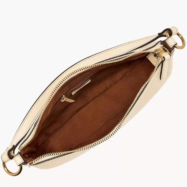 Túi Đeo Chéo Nữ Fossil Jolie Leather Small Crossbody Bag ZB11097120 Màu Kem - Túi xách - Vua Hàng Hiệu