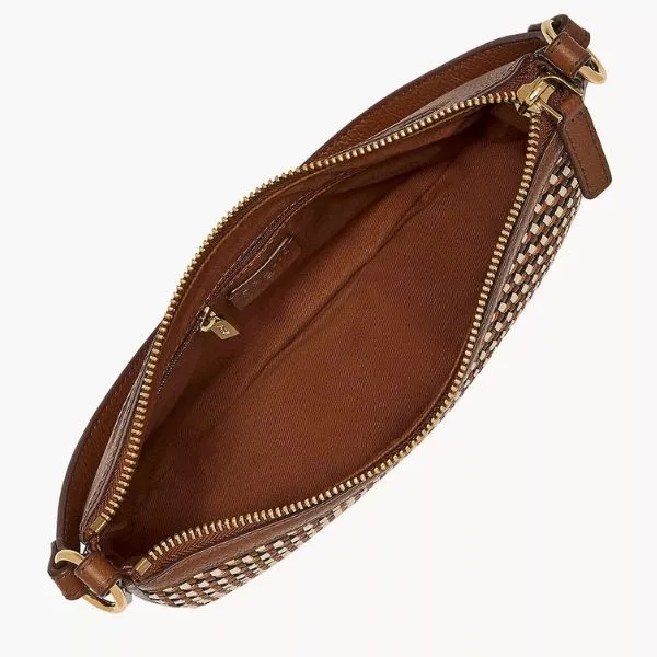 Túi Đeo Chéo Nữ Fossil Jolie Leather Small Crossbody Bag ZB11111249 Màu Nâu - Túi xách - Vua Hàng Hiệu