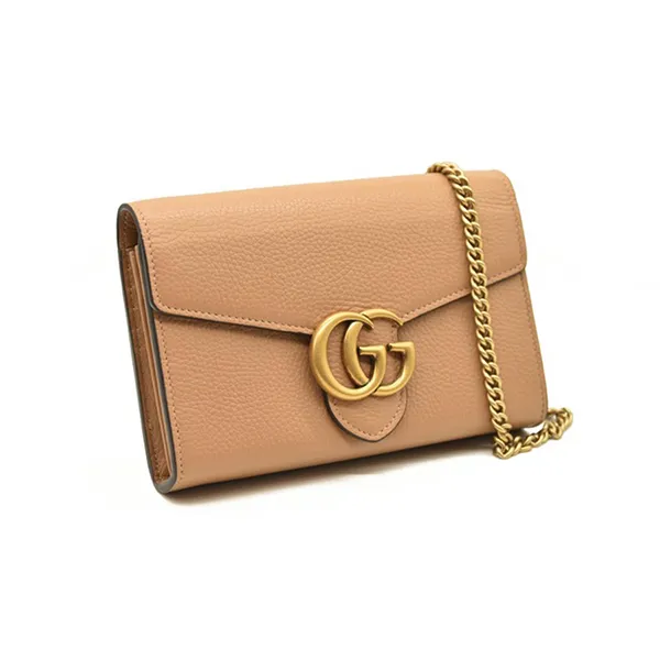 Túi Đeo Chéo Nữ Gucci GG Marmont Matelassé Mini Bag Màu Nâu - Túi xách - Vua Hàng Hiệu