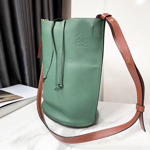Túi Đeo Chéo Nữ Loewe Gate Bucket Bag Green Màu Xanh Lá - Túi xách - Vua Hàng Hiệu