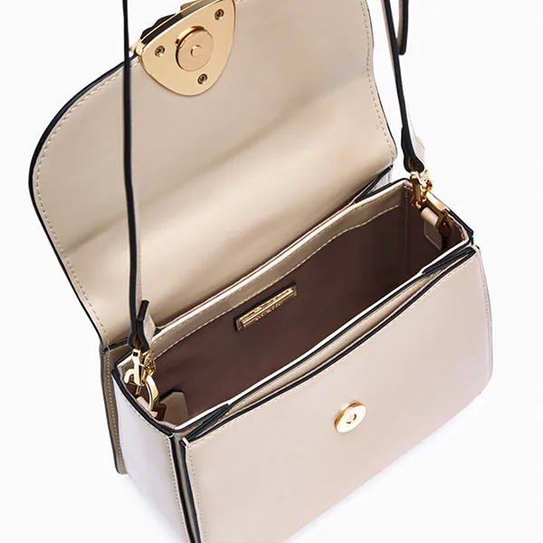 Túi Đeo Chéo Nữ Lyn Alta Top Handle S Handbag LL25CBS029 Màu Taupe