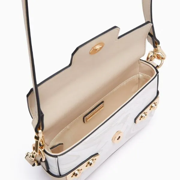 Túi Đeo Chéo Nữ Lyn Mini Fineness Marble LL24FBS169 Crossbody Bag Màu Be
