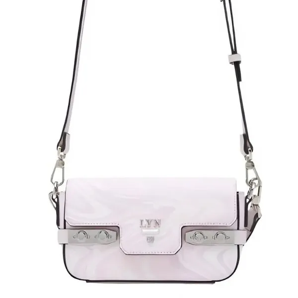 Túi Đeo Chéo Nữ Lyn Mini Fineness Marble LL24FBS169 Crossbody Bag Màu Hồng Nhạt