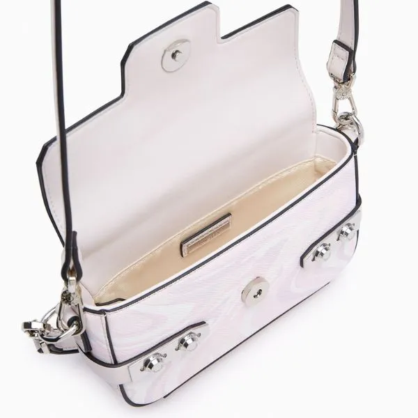 Túi Đeo Chéo Nữ Lyn Mini Fineness Marble LL24FBS169 Crossbody Bag Màu Hồng Nhạt