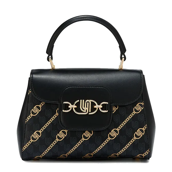 Túi Đeo Chéo Nữ Lyn Neola Infinite Top Handle Handbag - Printed Black LL25CBM161 Màu Đen