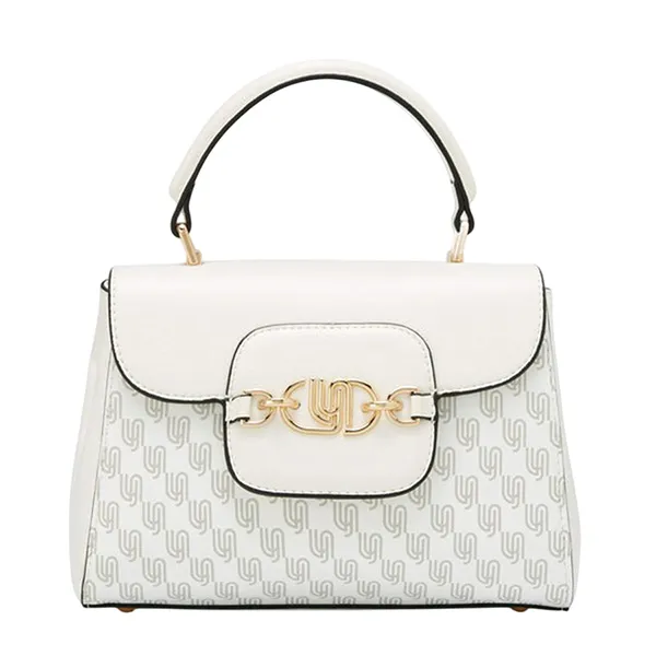 Túi Đeo Chéo Nữ Lyn Neola Infinite Top Handle Handbag - Printed Ivor LL25CBM161 Màu Trắng