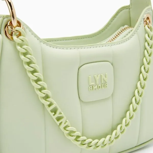 Túi Đeo Chéo Nữ Lyn Patti Saddle LL23CBF148 Crossbody Bag Màu Xanh Nhạt