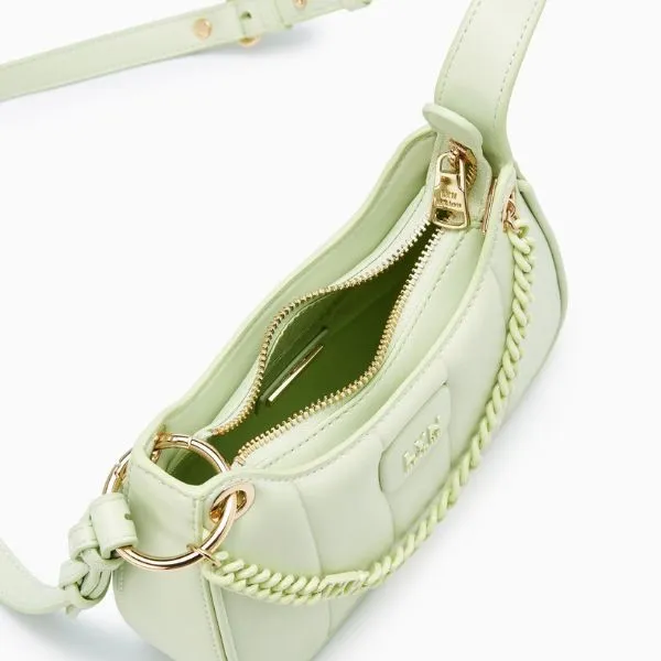 Túi Đeo Chéo Nữ Lyn Patti Saddle LL23CBF148 Crossbody Bag Màu Xanh Nhạt