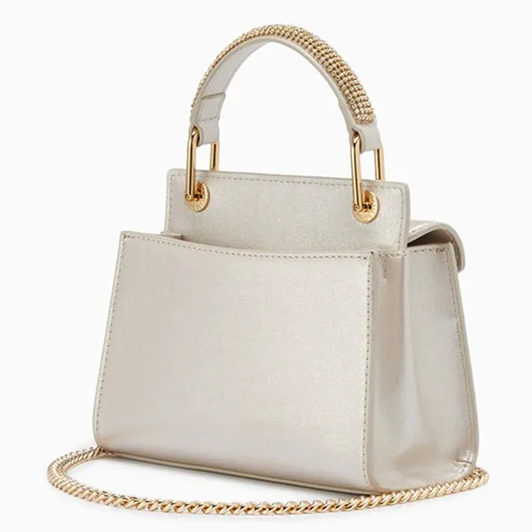 Túi Đeo Chéo Nữ Lyn Re-Edit Crissy Top Mini Handbag - Light Beige LL25CBS140 Màu Be Nhạt