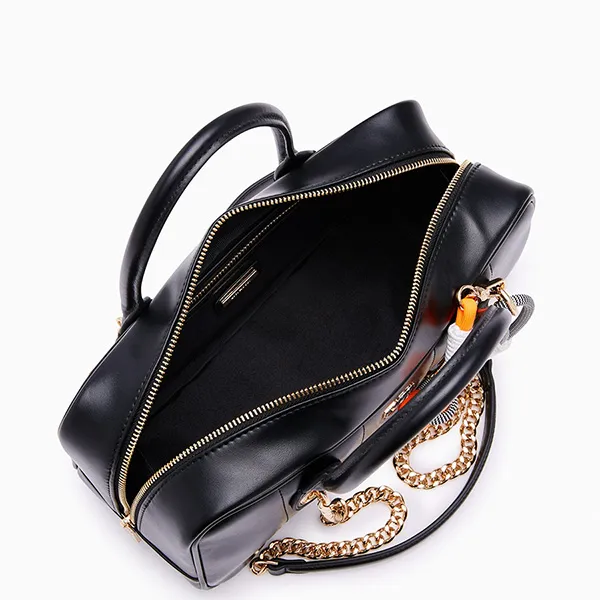 Túi Đeo Chéo Nữ Lyn Viktoria M Handbag - Black LL25CBF206 Màu Đen