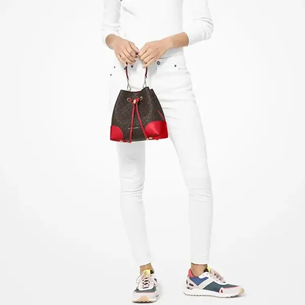 Túi Đeo Chéo Nữ Michael Kors MK Mercer Gallery Women's Handbags 30F9GZ5L1B Màu Nâu Đỏ
