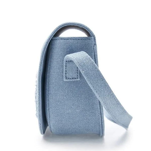 Túi Đeo Chéo MLB Lettering Vintage Denim Crossbody Bag New York Yankees 3ACRVD15N-50BLL Màu Xanh Blue - Túi xách - Vua Hàng Hiệu