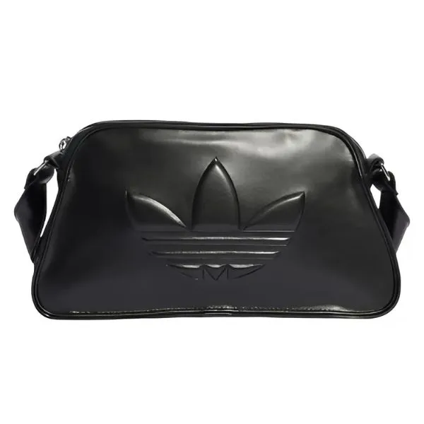 Túi Đeo Vai Adidas Polyurethane Embossed Trefoil Shoulder Bag IT7380 Màu Đen - Túi xách - Vua Hàng Hiệu