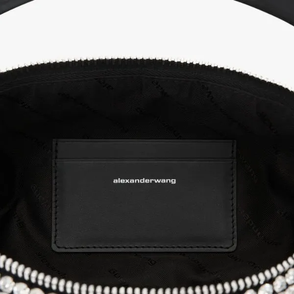 Túi Đeo Vai Nữ Alexander Wang Heiress Flex Crystal Mesh Shoulder Bag Màu Bạc - Túi xách - Vua Hàng Hiệu